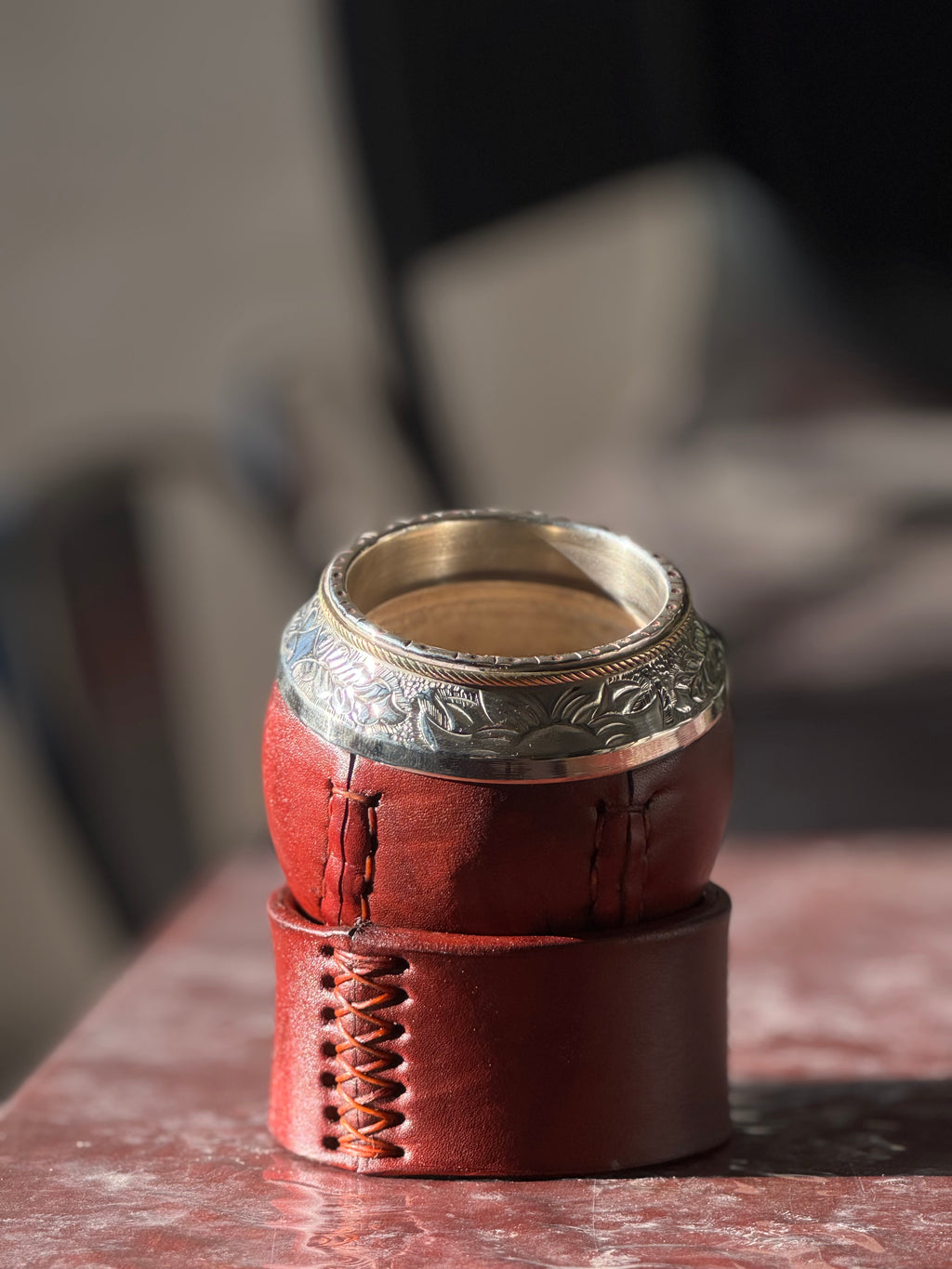 Mate Torpedo Bolita Cincelado al Lacre
