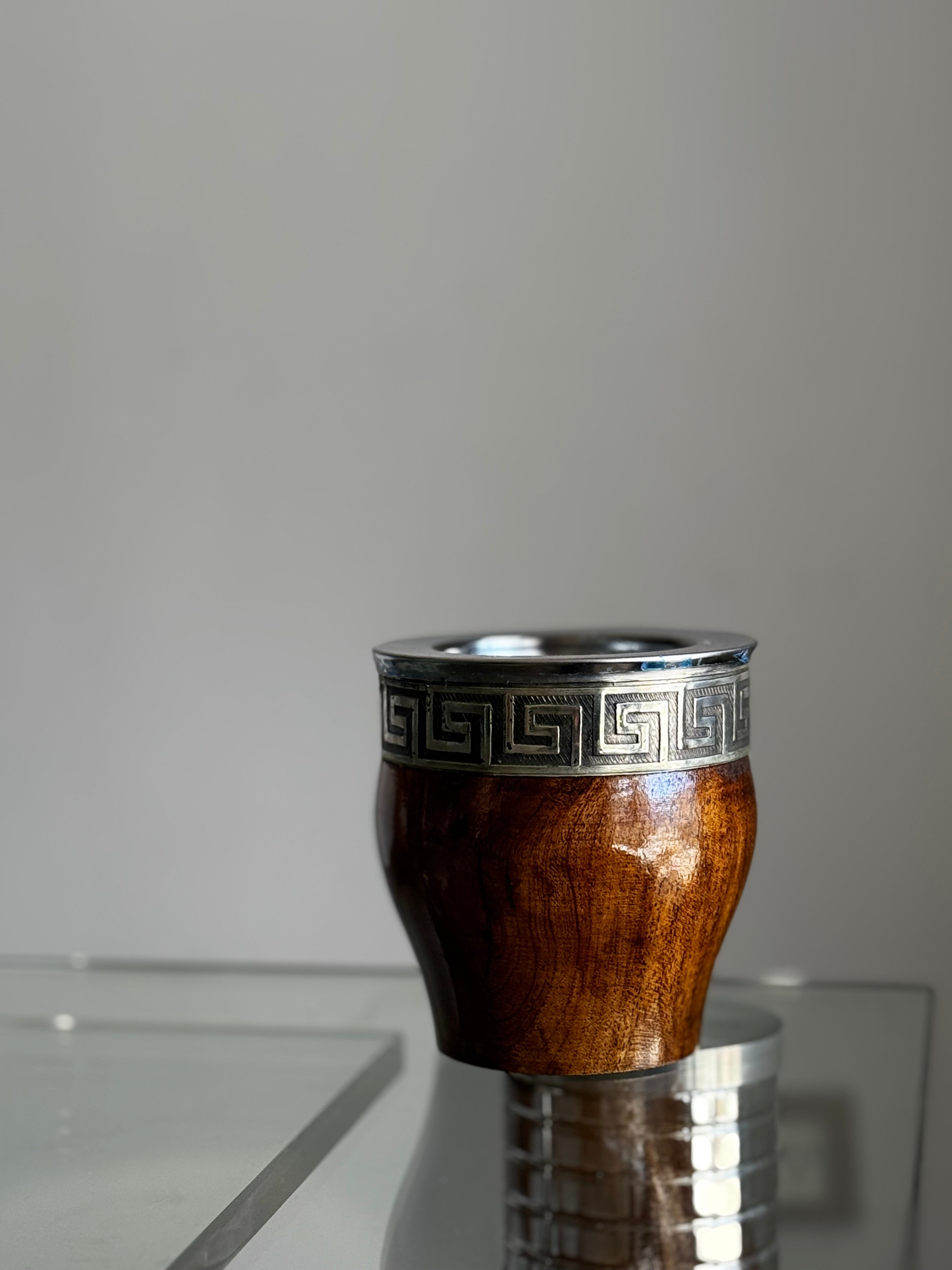 Mate Imperial Liso de Alpaca y Algarrobo