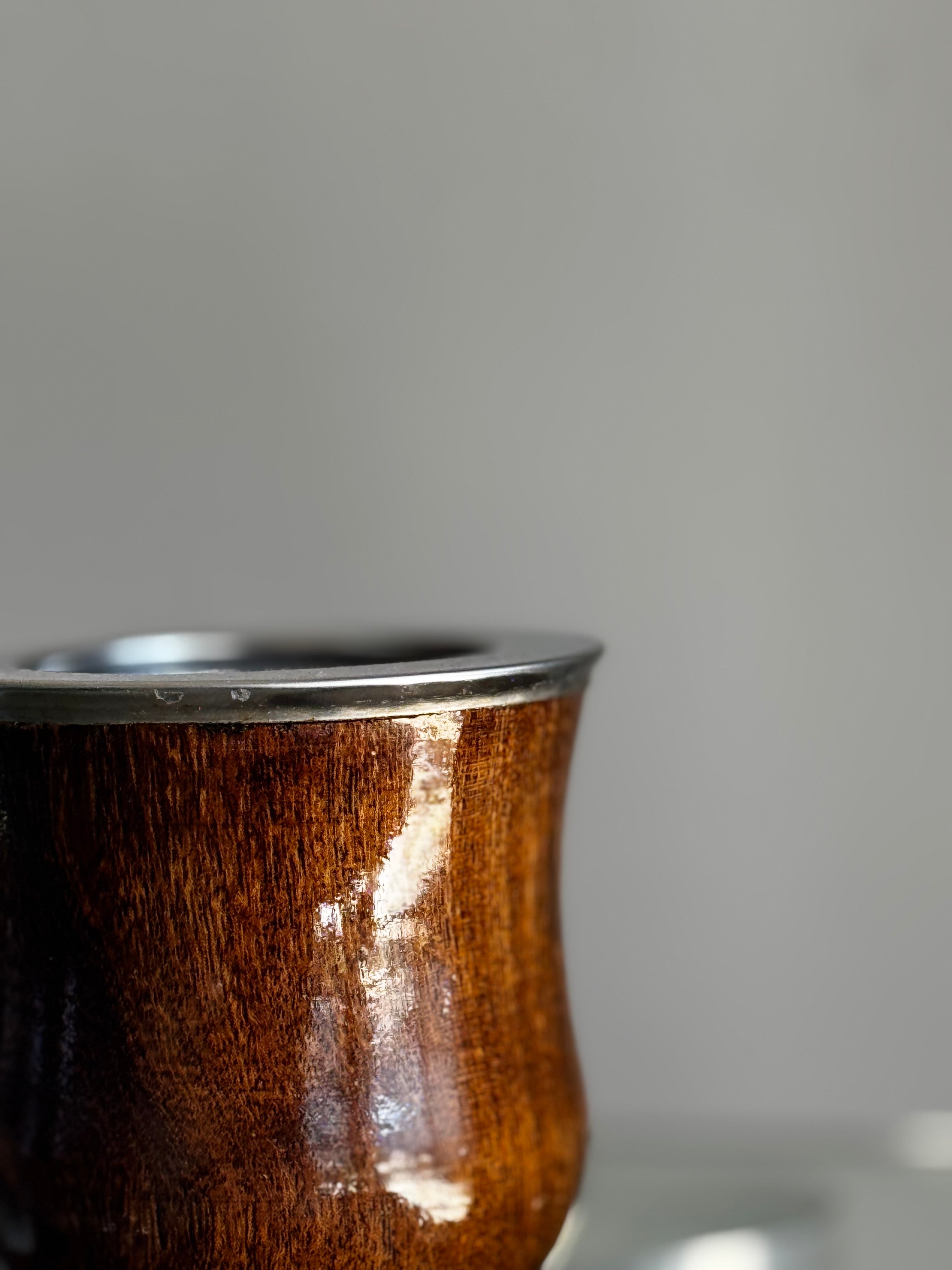 Mate Camionero Liso de Alpaca y Algarrobo