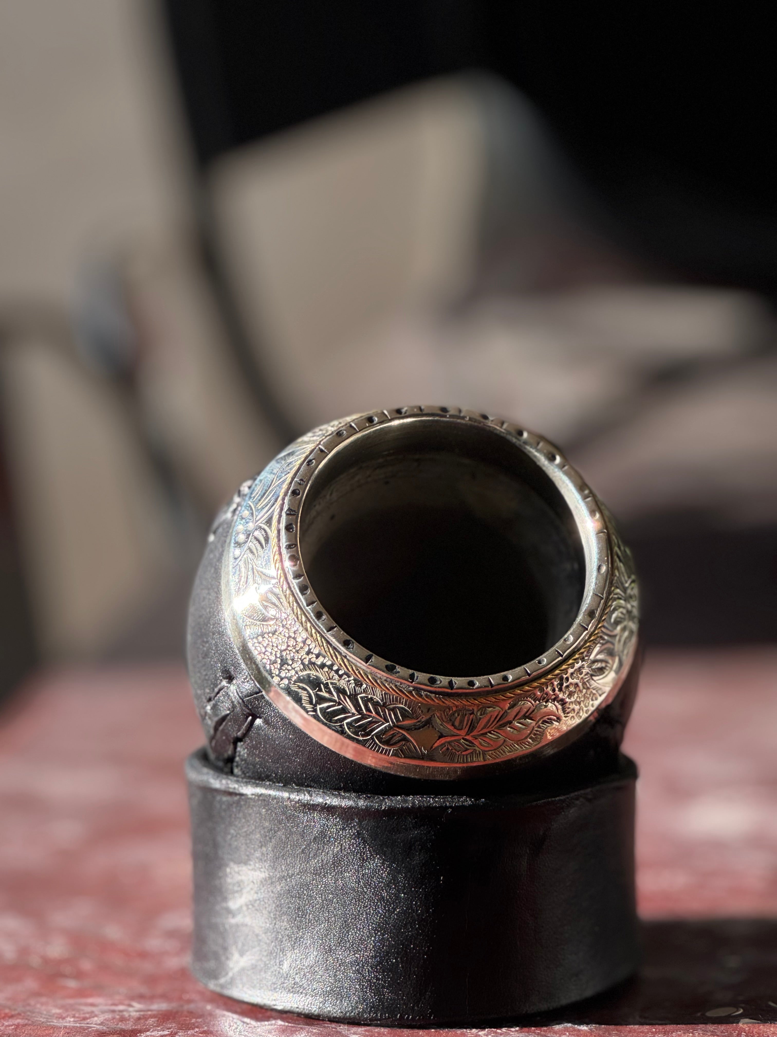 Mate Torpedo Bolita Cincelado al Lacre
