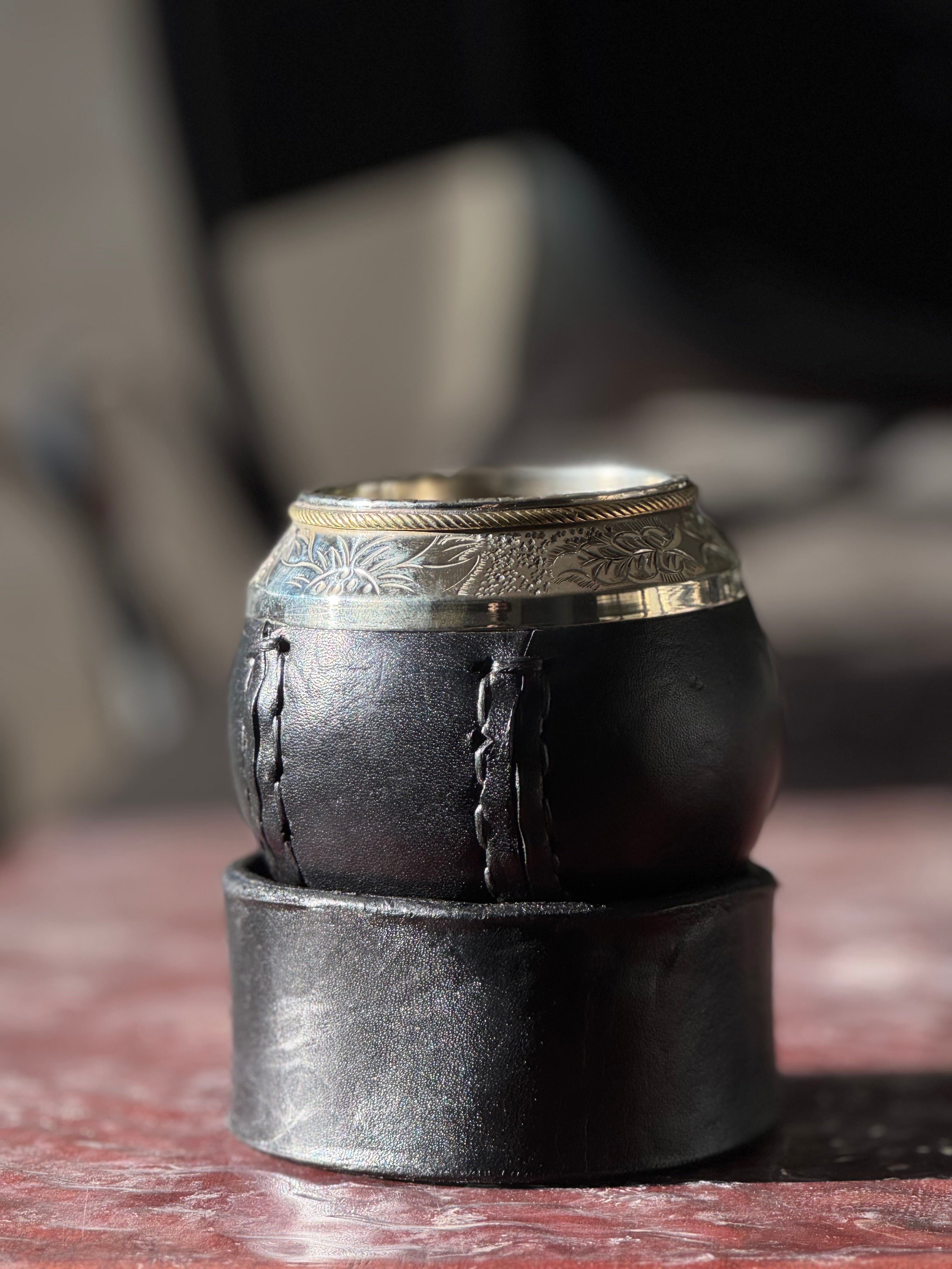 Mate Torpedo Bolita Cincelado al Lacre