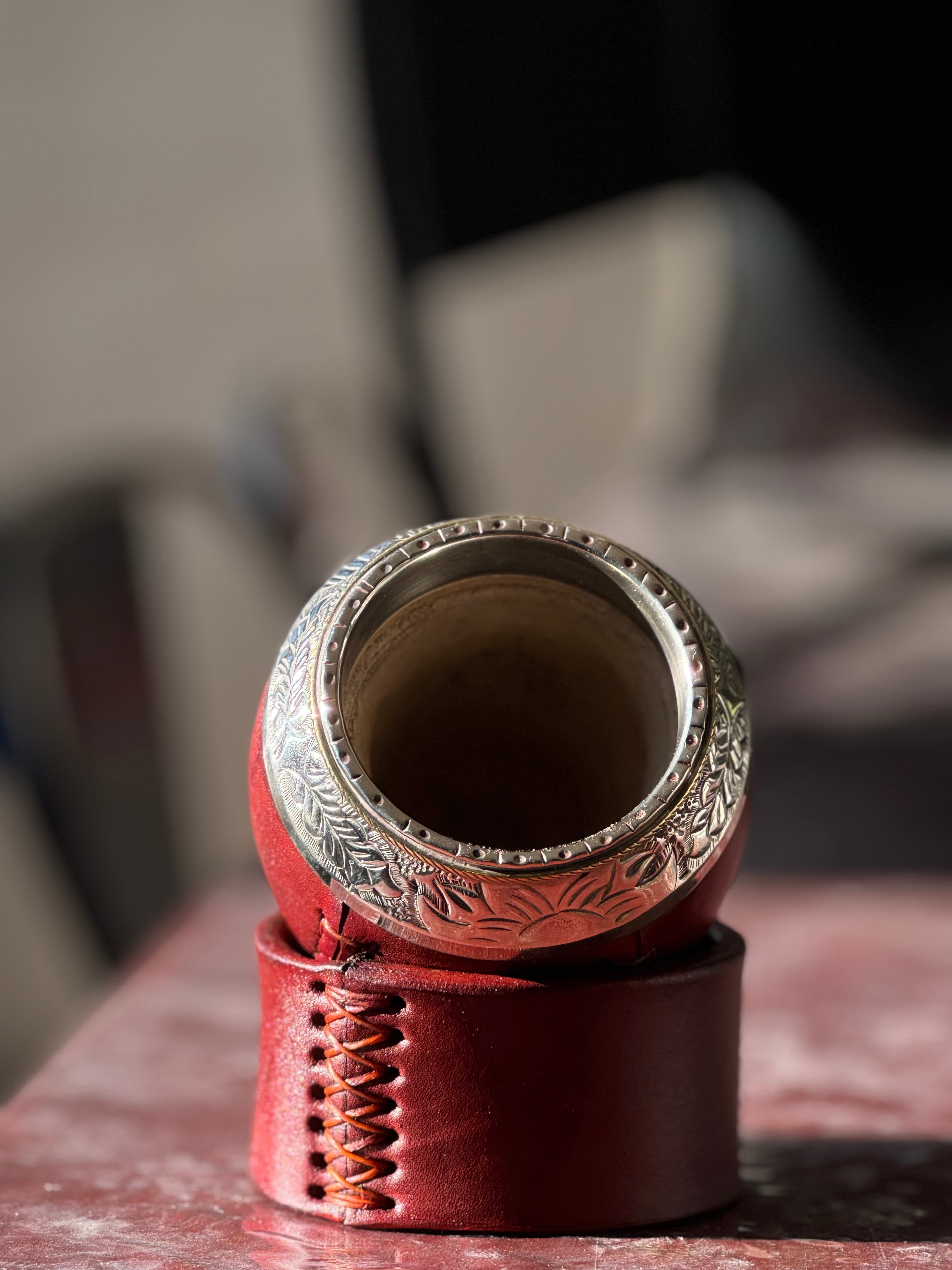 Mate Torpedo Bolita Cincelado al Lacre